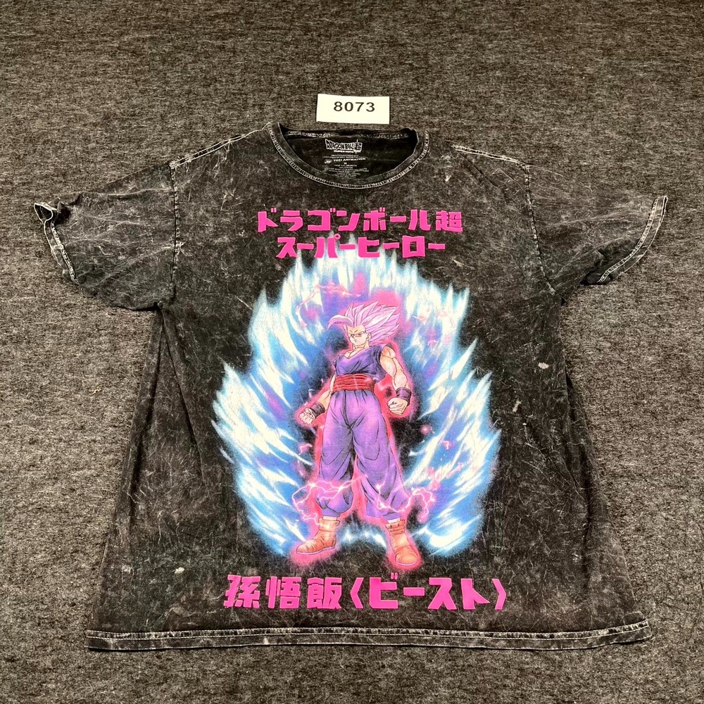 Dragon Ball Super Gohan Beast T Shirt Mens Medium Black Graphic Print Cotton